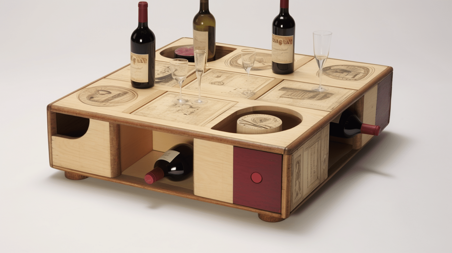 Wine crate coffee table: a touch of originality and authenticity for your interior