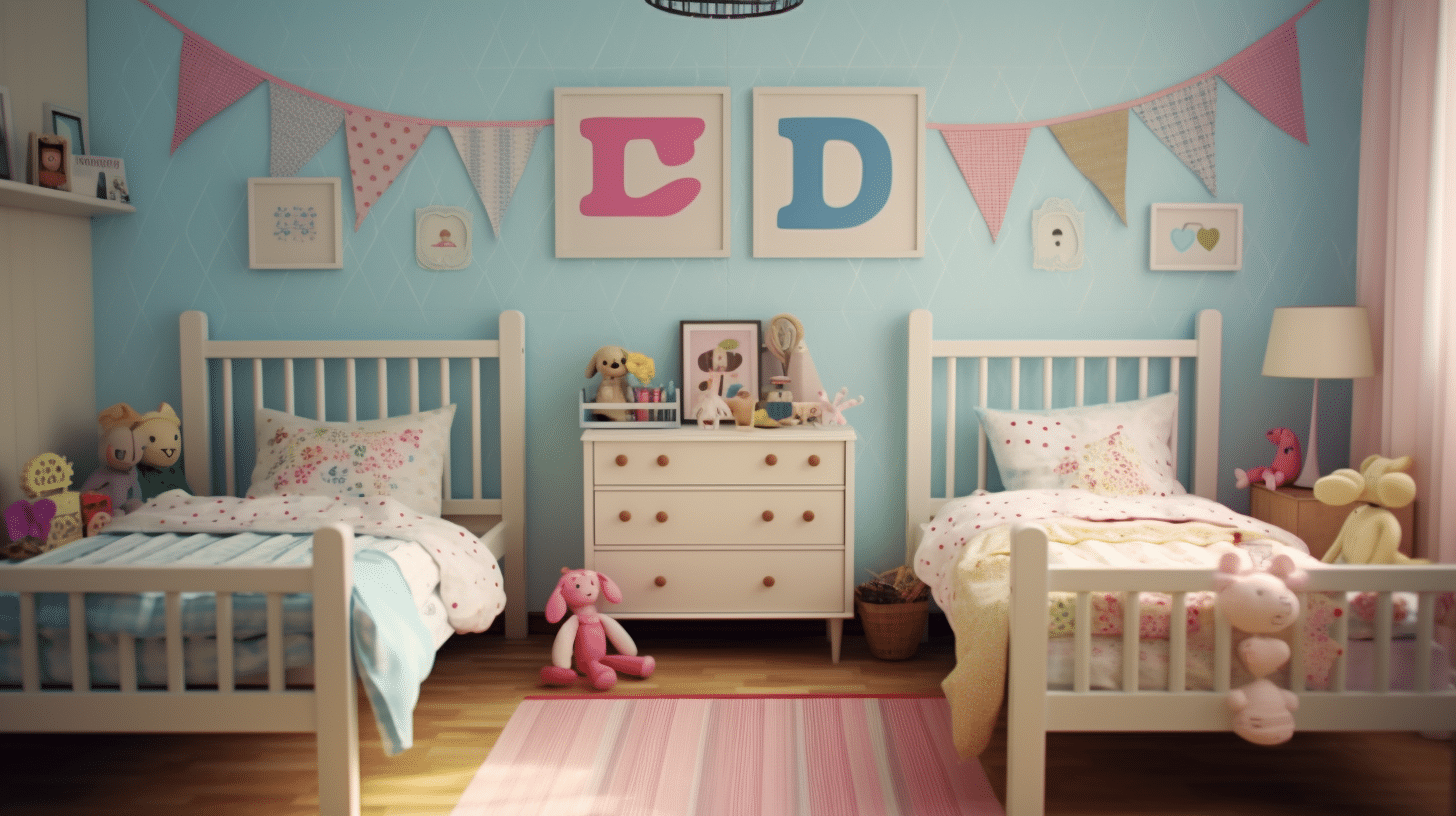 Successful design of a room for a girl and a boy