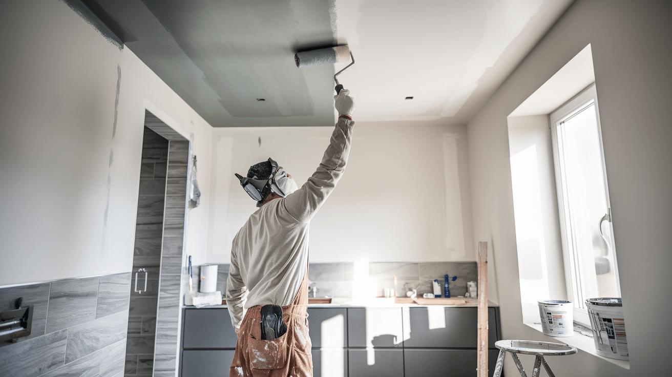découvrez notre guide pratique pour appliquer un enduit au rouleau sur votre plafond dans le cadre de la rénovation de votre salle de bains. suivez nos conseils étape par étape et transformez votre espace avec succès !