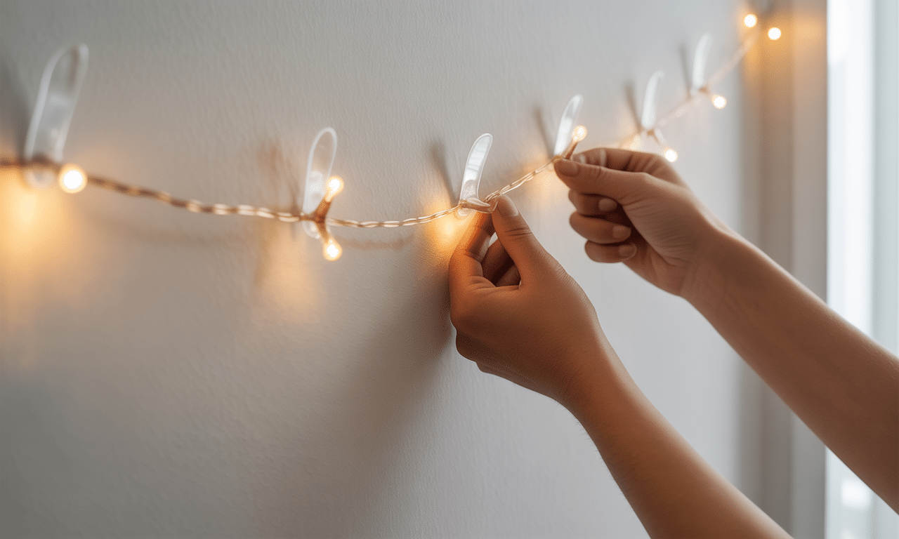 découvrez nos astuces simples et efficaces pour fixer une guirlande lumineuse au mur sans percer ni faire de trous, pour une décoration murale élégante et sans dommage.